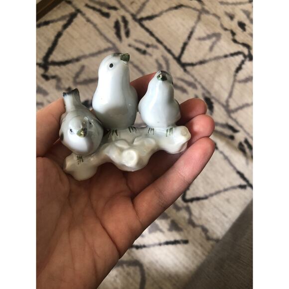 Vintage Gerold Porzellan Bavaria 3 Bird Figurine Made In Western Germany - Picture 1 of 6